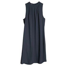 Swing Dress Black Shift LBD Lined H&M Chic Audrey Class Elegant Feminine Women 6